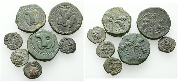 MESSINA. REGNO DI SICILIA. Lotto di 7 monete normanne. Date, nominali, conservazioni e metalli vari