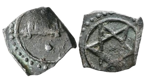 MESSINA. REGNO DI SICILIA. Ruggero I (1072-1101). Kharruba. Spahr 19. MI; 0,35gr.