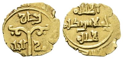 Messina. Regno di Sicilia. Ruggero i (1072-1101). Tarì Spahr 37-47. Au; 0,76gr.