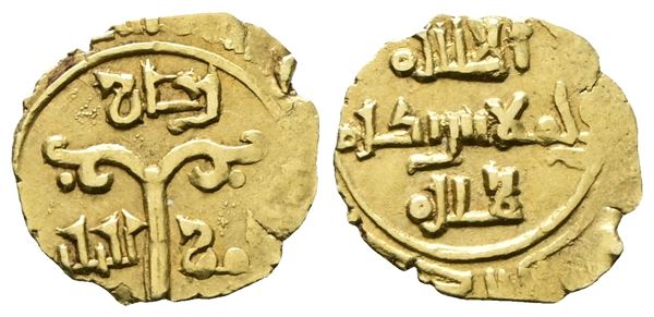 MESSINA. REGNO DI SICILIA. Ruggero I (1072-1101). Tarì Spahr 37-47. Au; 0,76gr.