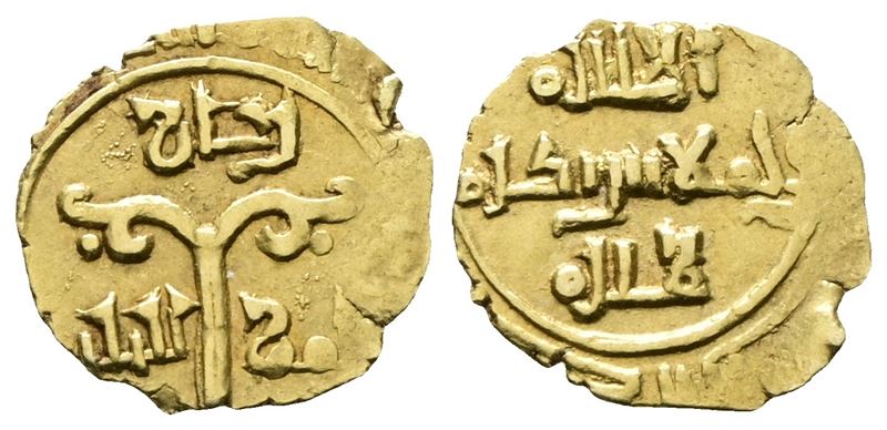 Messina. Regno di Sicilia. Ruggero i (1072-1101). Tarì Spahr 37-47. Au; 0,76gr.