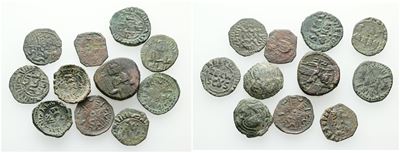 Messina. Regno di Sicilia. Lotto di 11 Monete Normanne. Date, Nominali, Conservazioni e Metalli V...