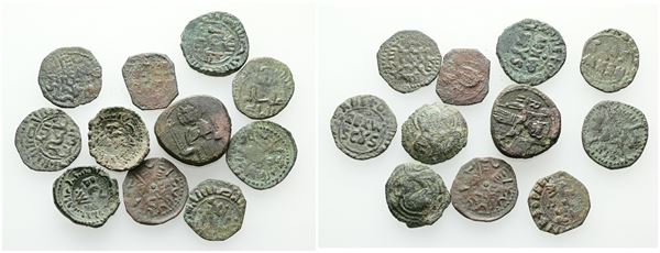 MESSINA. REGNO DI SICILIA. Lotto di 11 monete normanne. Date, nominali, conservazioni e metalli vari