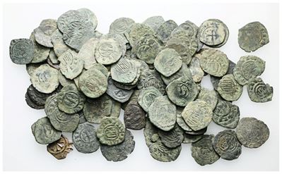 Messina. Regno di Sicilia. Lorro di 113 Monete Medievali del Regno di Sicilia. Date, Nominali, Co...
