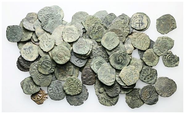 MESSINA. REGNO DI SICILIA. Lorro di 113 monete medievali del regno di Sicilia. Date, nominali, conservazioni e metalli vari