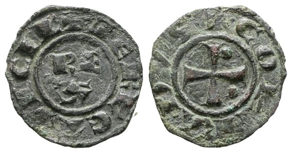 MESSINA. REGNO DI SICILIA. Corrado I. Mezzo denaro - Spahr 157. MI; 0,41gr. RR