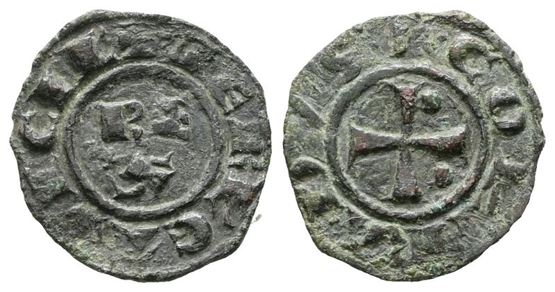 Messina. Regno di Sicilia. Corrado I. Mezzo Denaro - Spahr 157. Mi; 0,41gr. Rr