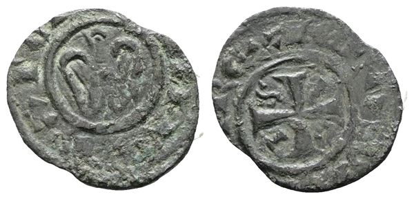 MESSINA. REGNO DI SICILIA. Federico II. Mezzo denaro. Mir 111; MI; 0,36gr; RR
