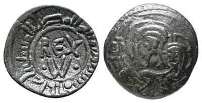 Messina. Regno di Sicilia. Guglielmo I. Frazione di Follaro. Spahr 99. Mi; 0,50gr.