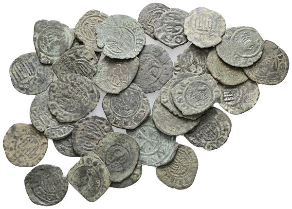 MESSINA. REGNO DI SICILIA. Lotto di 36 monete aragonesi. Date, nominali, conservazioni e metalli vari