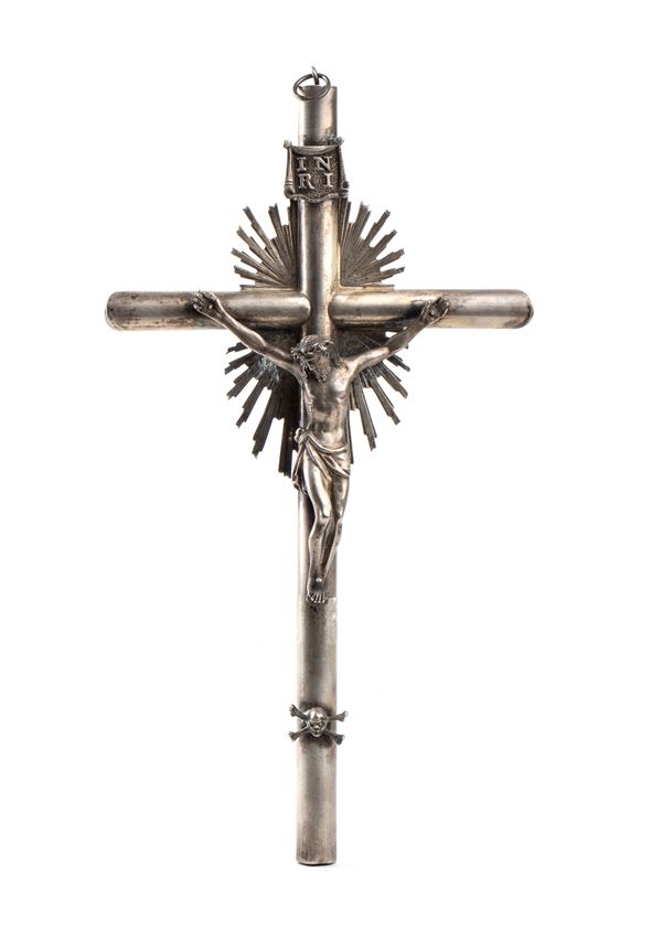 Giuseppe Pocaterra - Italian silver Crucifix