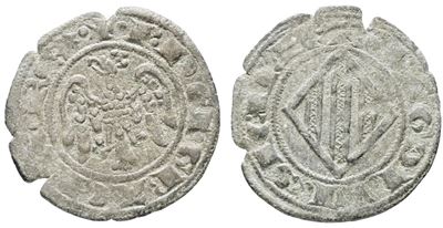 Messina. Regno di Sicilia. Piero e Costanza (1282-1285). Doppio Denaro - Mir 176 R. Mi; 0,83gr.
