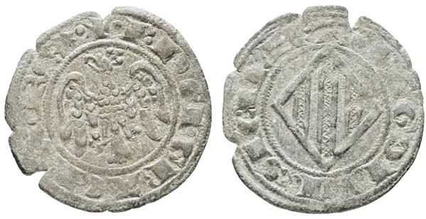 MESSINA. REGNO DI SICILIA. Piero e Costanza (1282-1285). Doppio denaro - Mir 176 R. MI; 0,83gr.