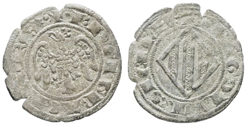 Messina. Regno di Sicilia. Piero e Costanza (1282-1285). Doppio Denaro - Mir 176 R. Mi; 0,83gr.