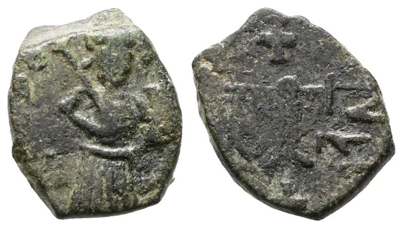 Capua. Principato di Salerno/capua. Follaro/frazione. Cu; 1,48gr.