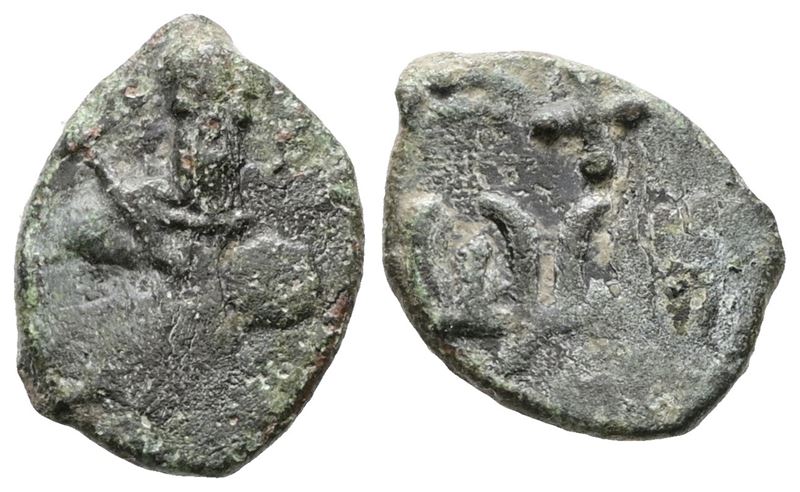 Capua. Principato di Salerno/capua. Follaro/frazione. Cu; 1,40gr.