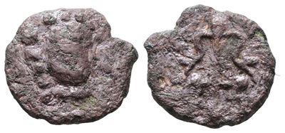 Salerno. Ruggero II (1105-1154). Follaro - Cappelli 104. Cu; 1,50gr.