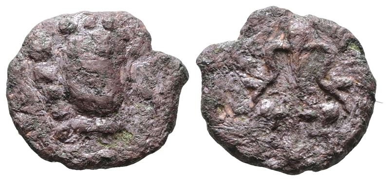 Salerno. Ruggero II (1105-1154). Follaro - Cappelli 104. Cu; 1,50gr.