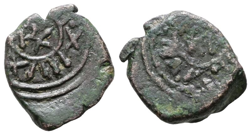Salerno. Ruggero II (1105-1154). Follaro - Cappelli 120. Cu; 1,60gr.