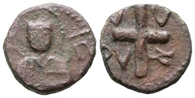 Salerno. Guglielmo Gran Conte 1111-1127, Follaro - Cappelli 87. Cu; 2,55gr.