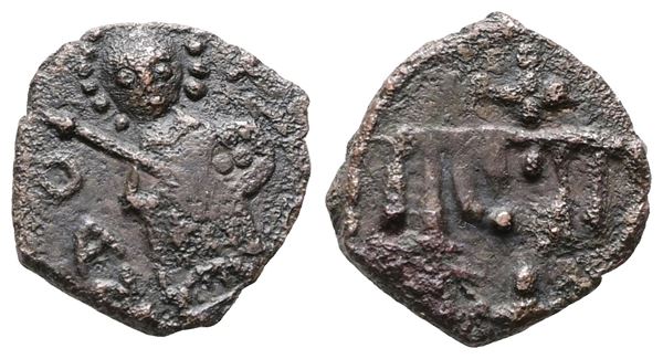 BARI. Ruggero II, 1127-1154, Follaro - Lombardi 11 Classe B. CU; 1,09gr.