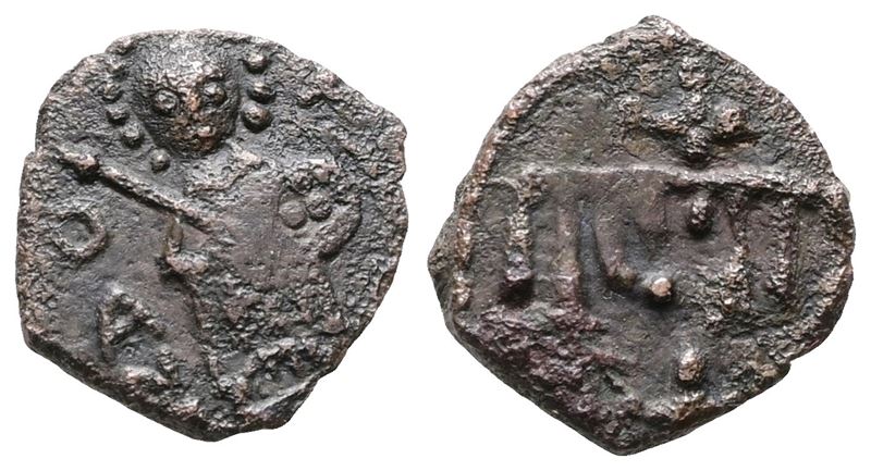 Bari. Ruggero II, 1127-1154, Follaro - Lombardi 11 Classe B. Cu; 1,09gr.