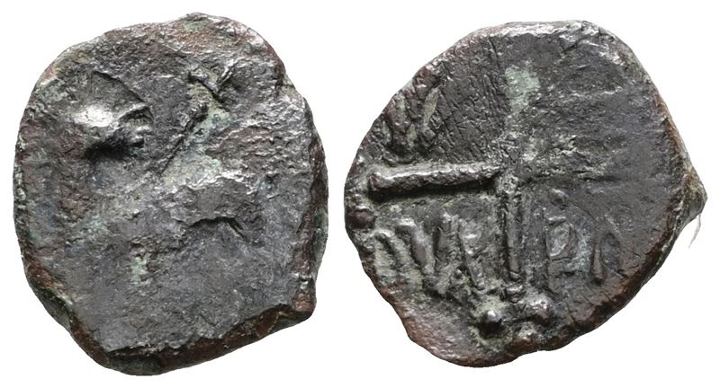 Salerno. Guglielmo i (1154-1166). Follaro - Cappelli 159 . Cu; 1,13gr. Rr
