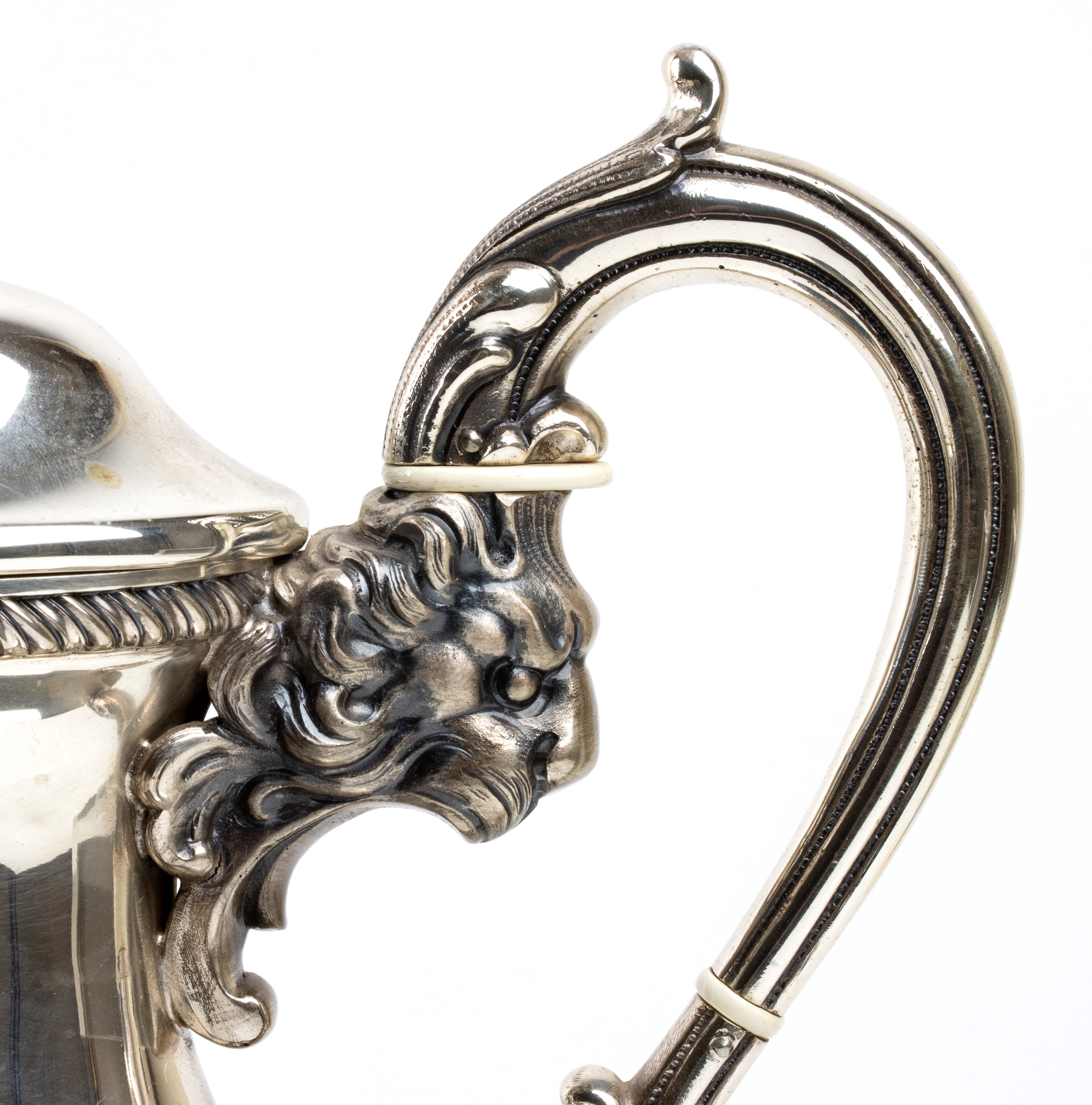 Fabbrica Argenteria F.lli Borzoni, Servizio da tè e caffè in argento 800 (Vercelli, XX secolo)