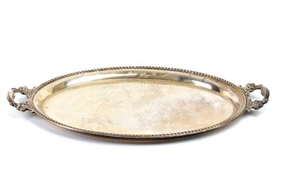 Fabbrica Argenteria F.LLI Borzoni fu Luigi, Vassoio da portata ovale in argento 800/1000