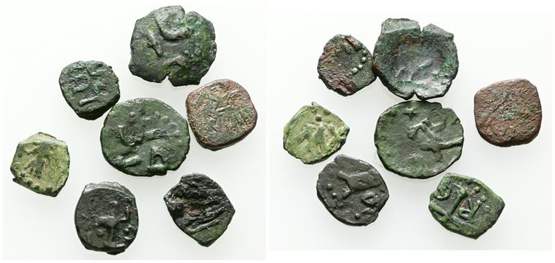 SALERNO. Lotto di 7 Follari. Date, nominali, conservazioni e metalli vari