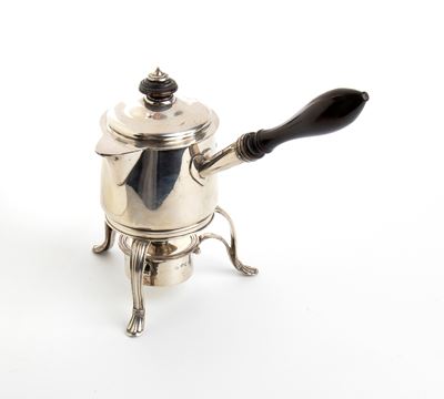 Scalda brandy vittoriano inglese in argento 925
