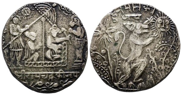 INDIA. RAM TANKA HINDU. Temple token. Mb; 16,16gr; 27,3mm