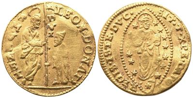 Leonardo Donà, Venezia, Zecchino (oro) con San Marco e Redentore