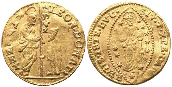 VENEZIA. Leonardo Donà (1606-1612). Zecchino; Au (3,47 g; 20 mm)