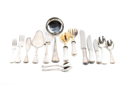 Servizio di posate italiane in argento 800/1000