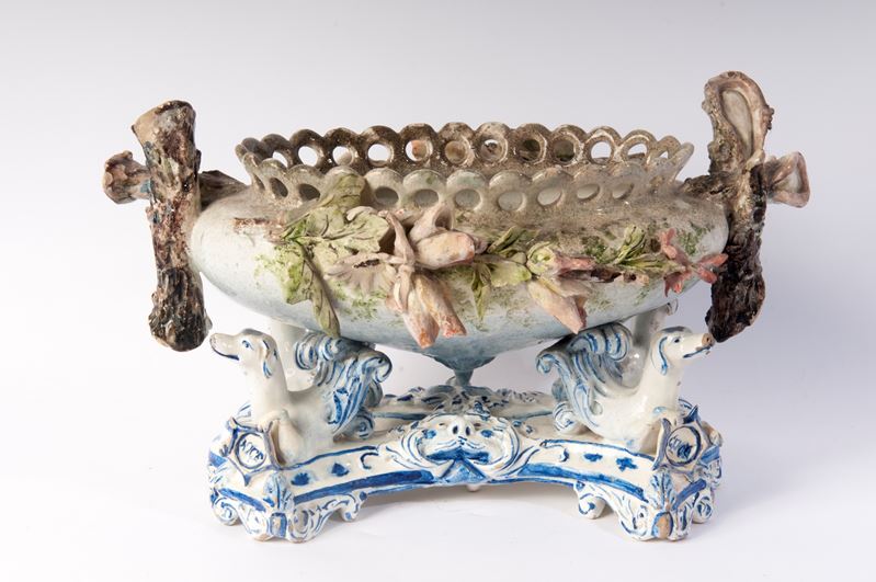 Centrotavola in Ceramica Policroma