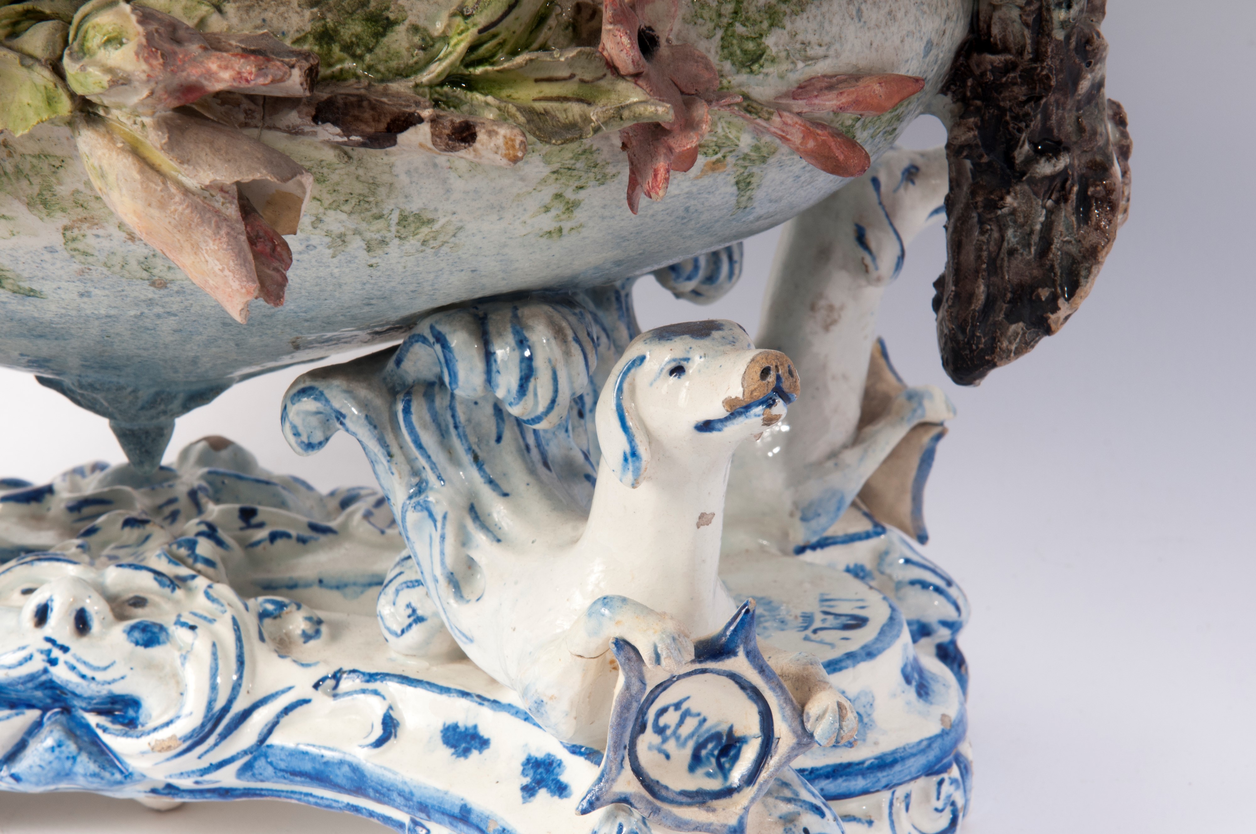 Centrotavola in Ceramica Policroma