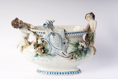 Centrotavola in Ceramica Bianca