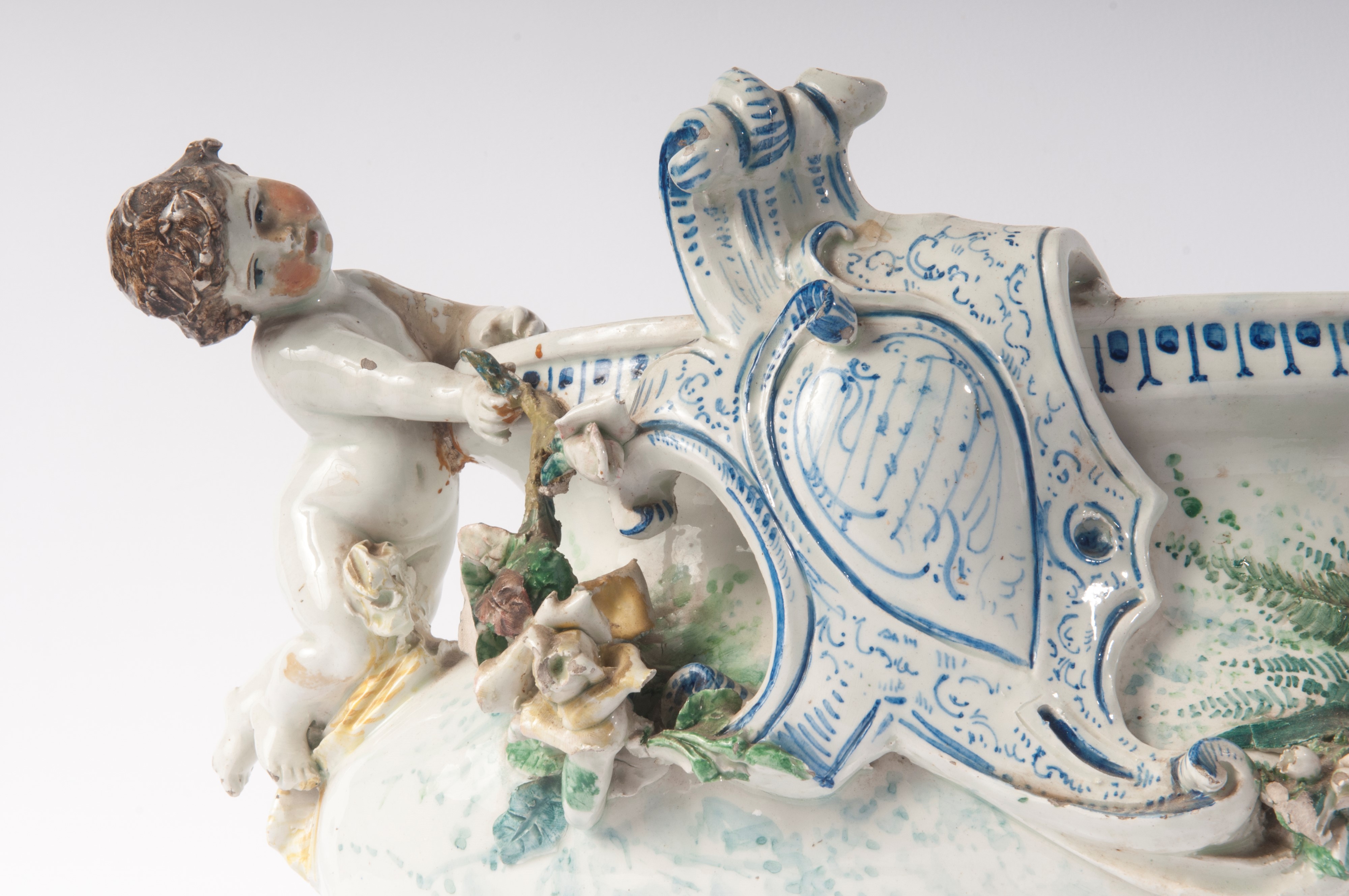 Centrotavola in Ceramica Bianca