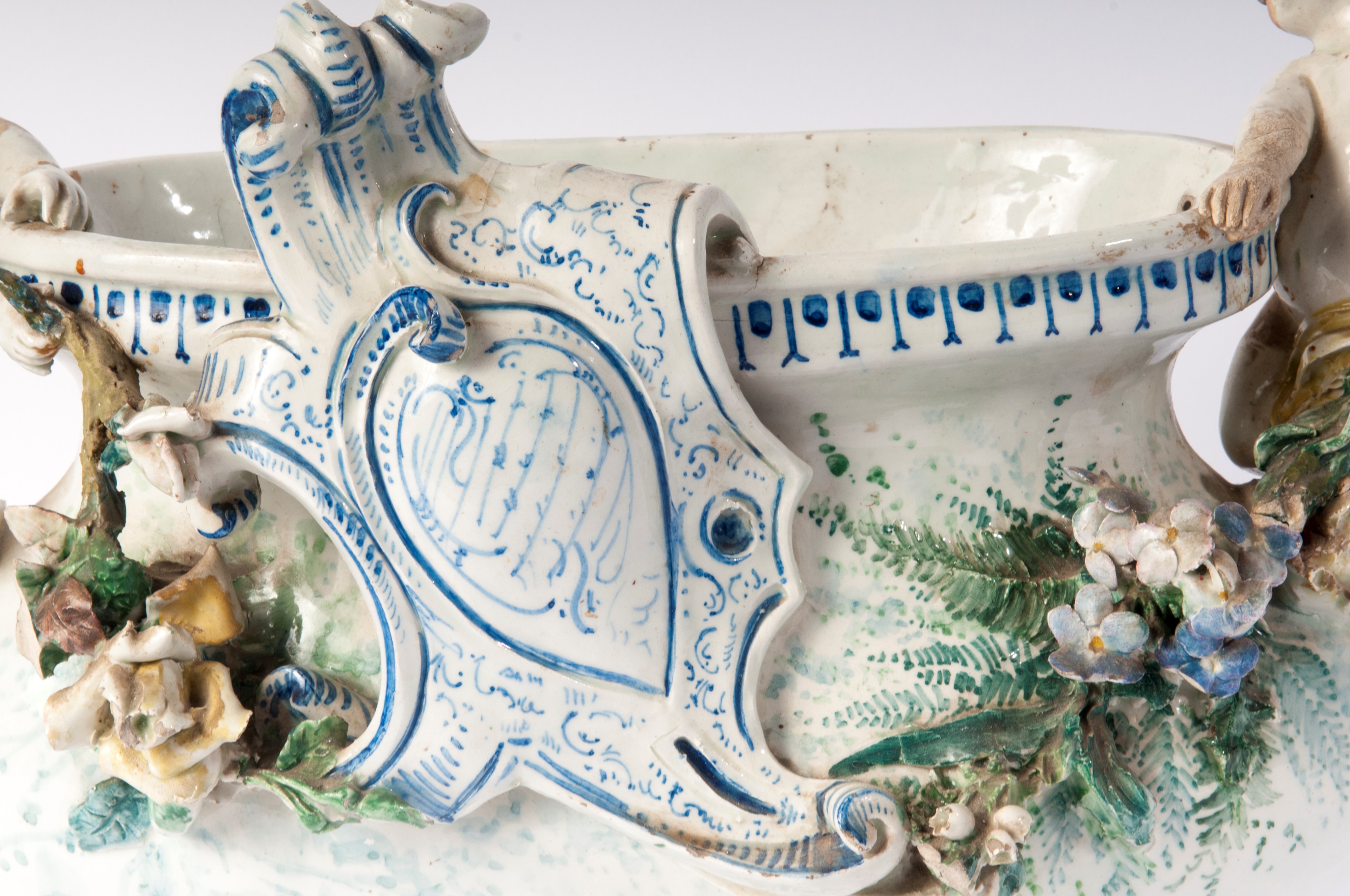 Centrotavola in Ceramica Bianca