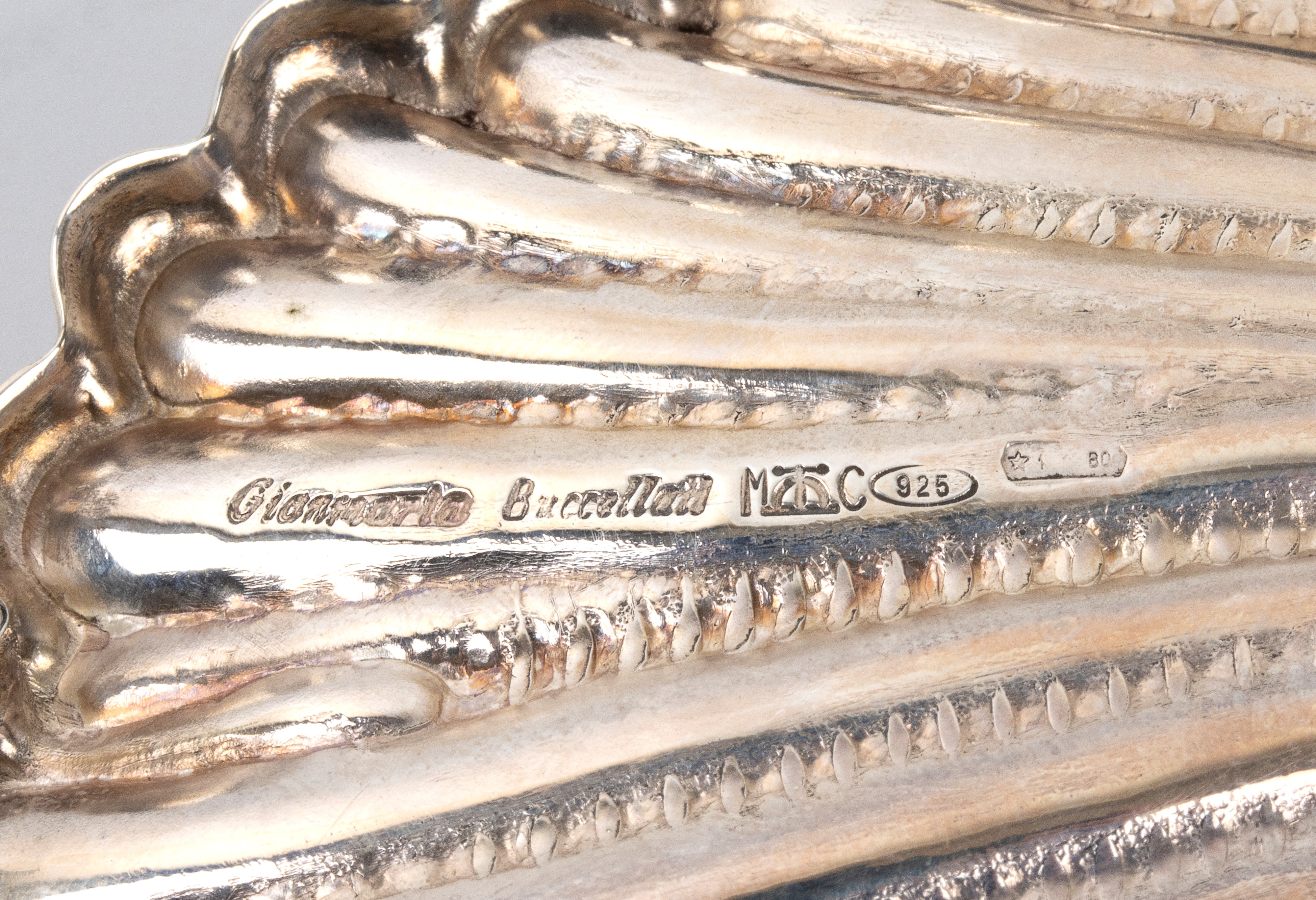 Gianmaria Buccellati - Centrotavola conchiglie marine intrecciate in argento 925/1000