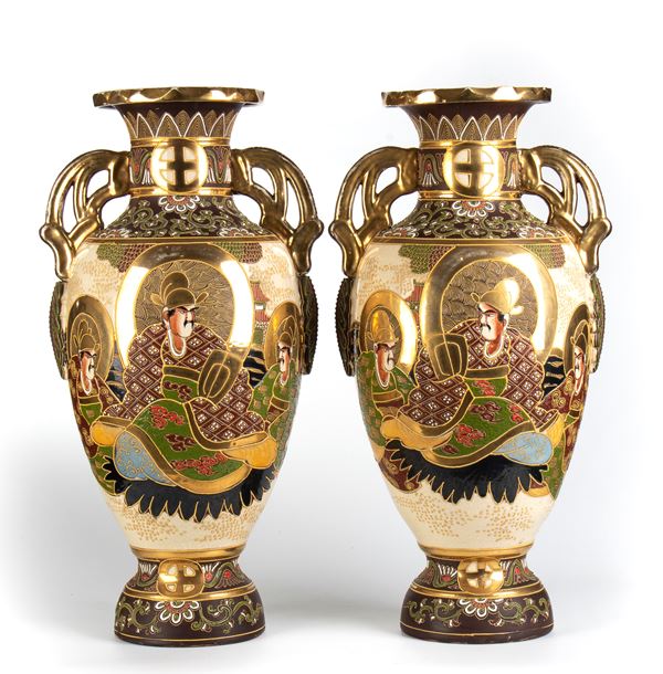 Pair of Japanese vases