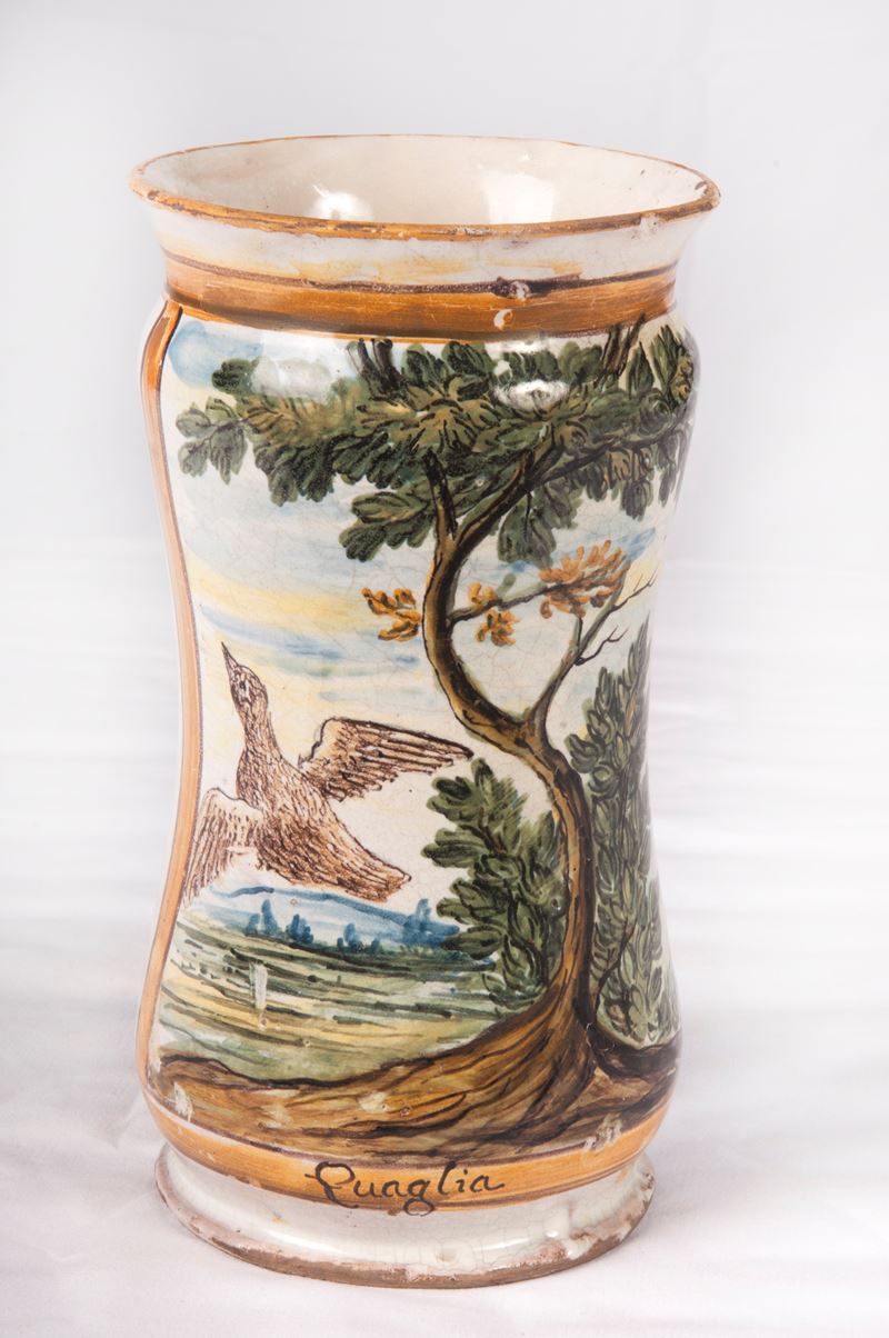 Vaso da Farmacia, Albarello in Ceramica