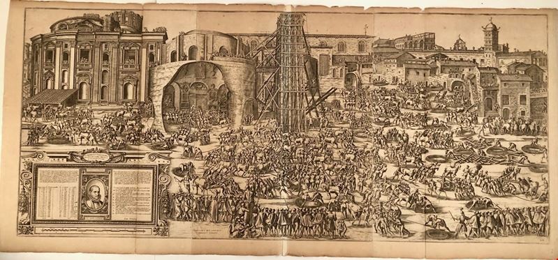 L'alzamento Dell'obelisco di San Pietro