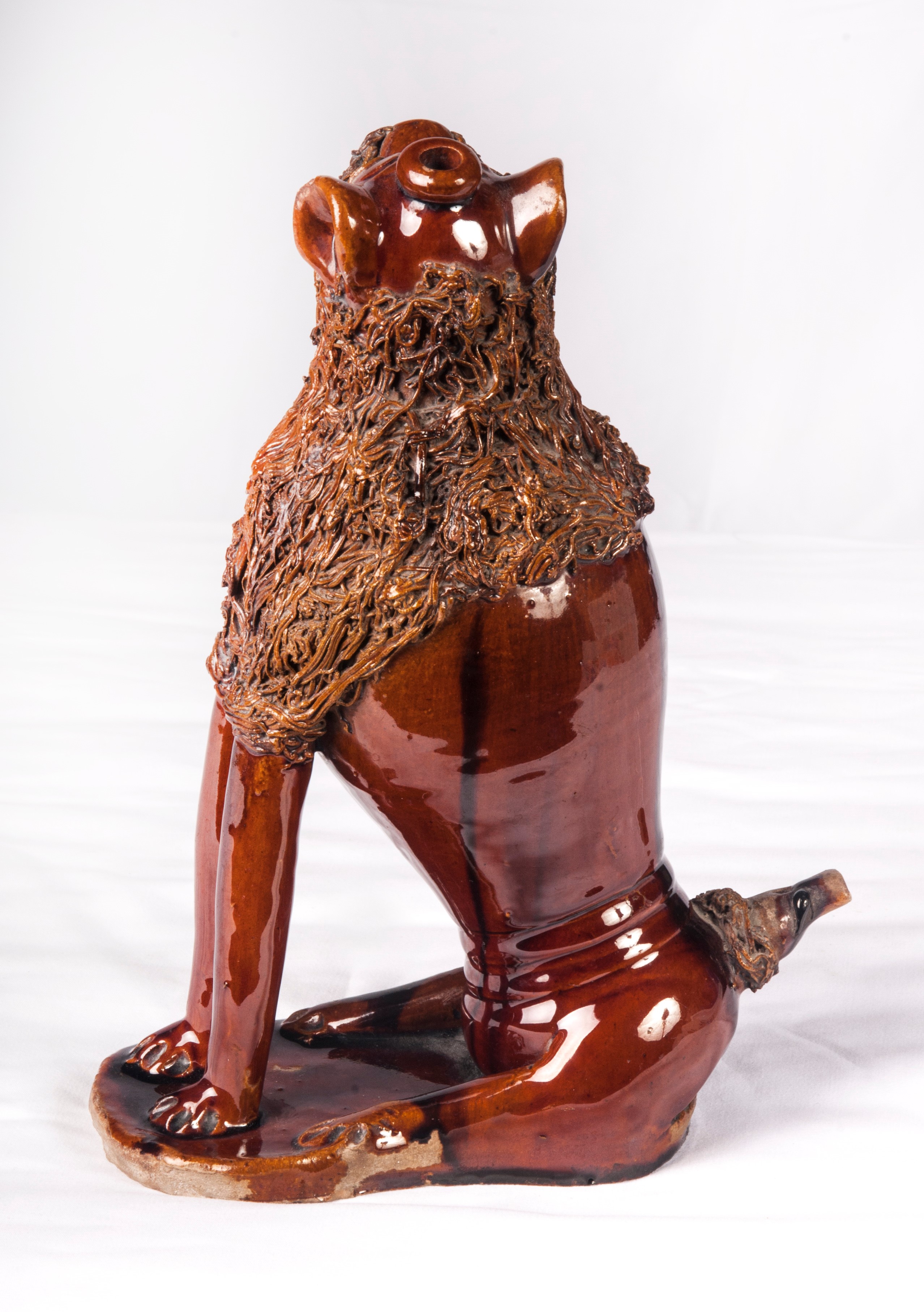 Fischietto Zoomorfo a Forma di Cane in Ceramica