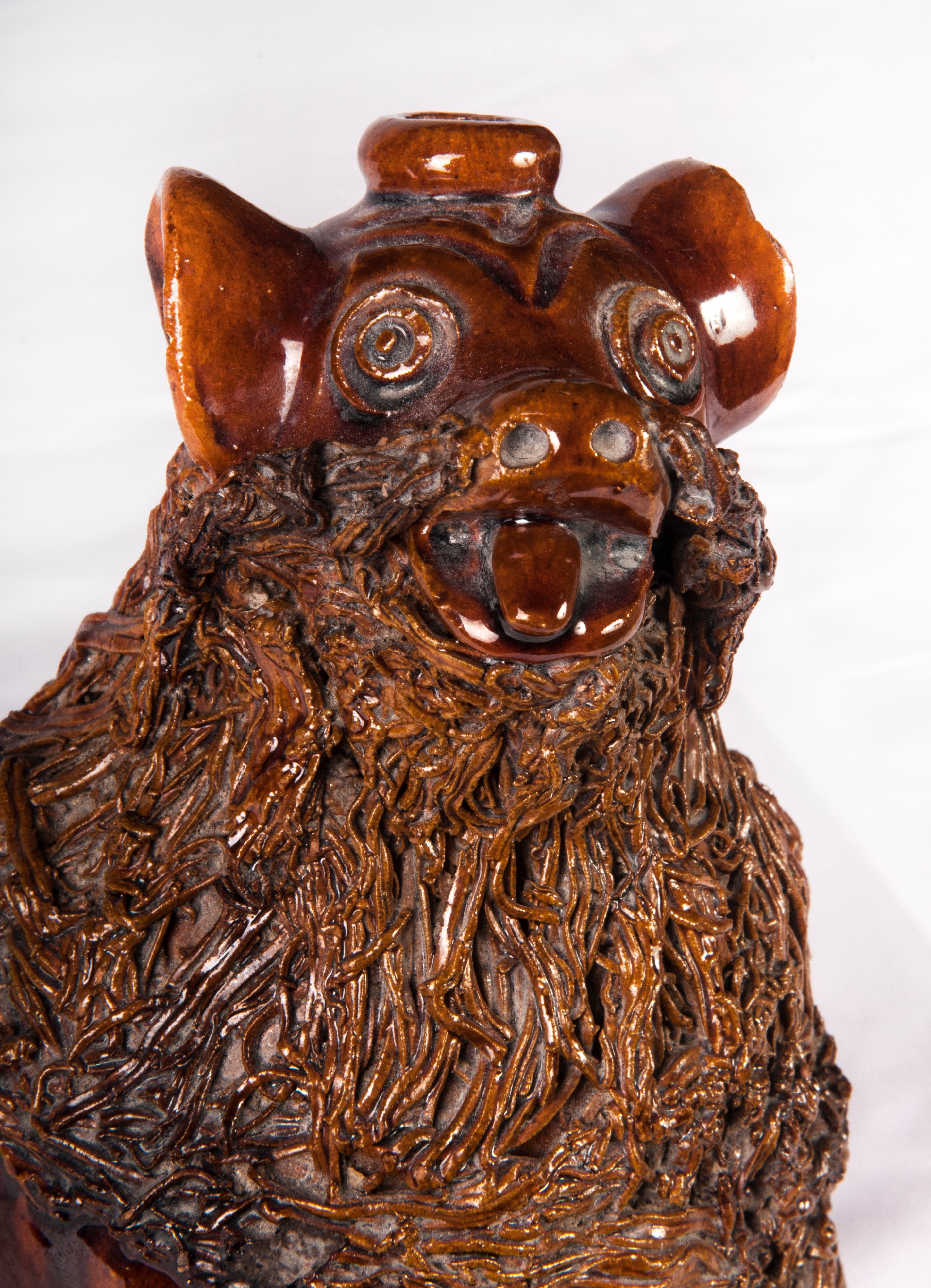 Fischietto Zoomorfo a Forma di Cane in Ceramica