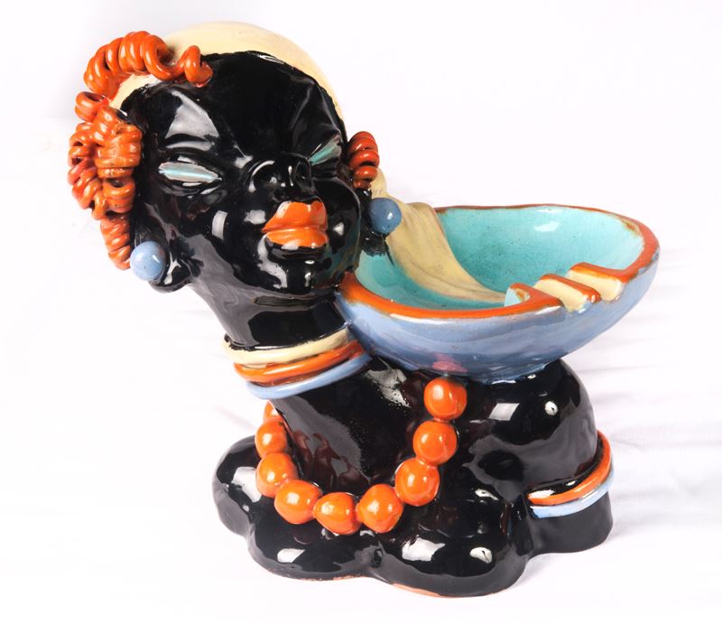 Posacenere in Ceramica Policroma