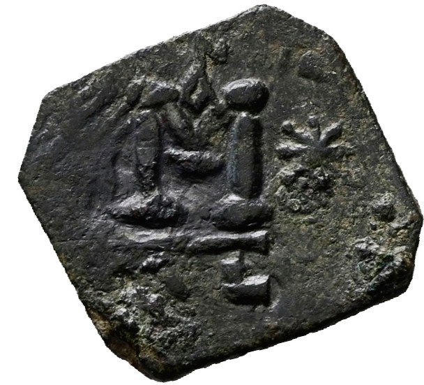 Giustiniano II, Moneta in bronzo, 705-711 d.C.