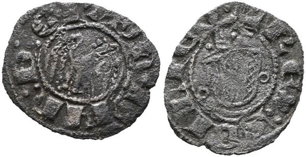 MESSINA. REGNO DI SICILIA. Martino il giovane (1402-1409). Denaro. Mir 222; Cu; 0,55gr