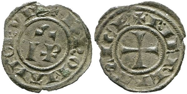 MESSINA. REGNO DI SICILIA. Federico II (1197-1250). Mezzo denaro (1246). Mir 117; 0,36gr; RRR